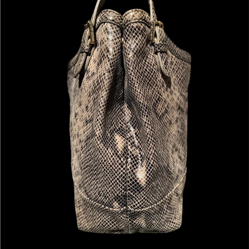 Tory Burch Python Embossed Shoulder Bag Euc - image 4